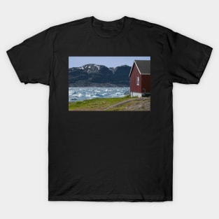 Ice Flows at the Front Door - Narsaq Greenland T-Shirt